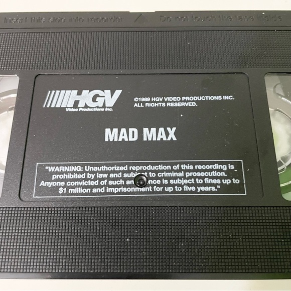 Mad Max VHS Mel Gibson Movie - Picture 10 of 14